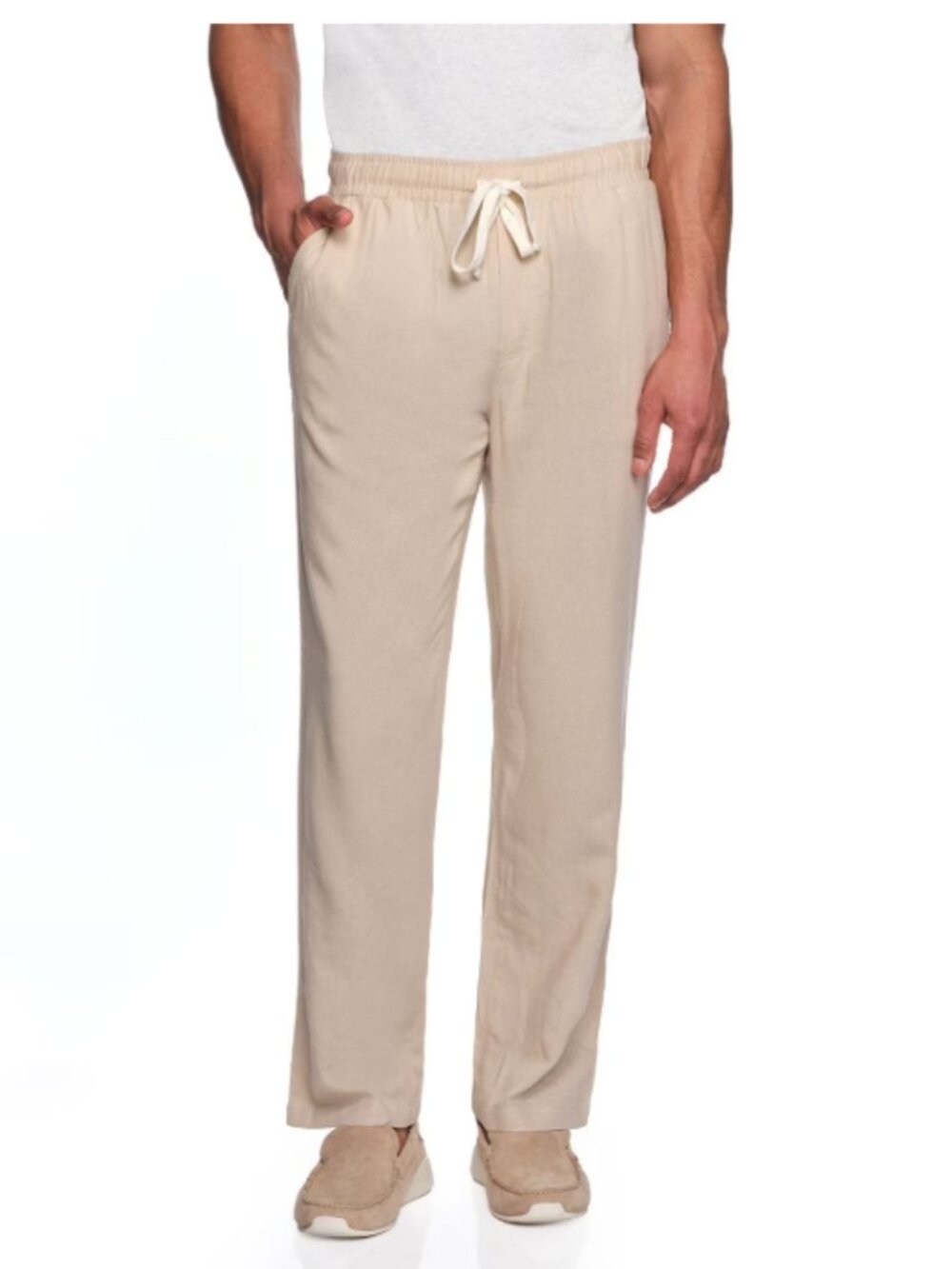 Lands’ End Men's Cotton Linen Pull-On Pant